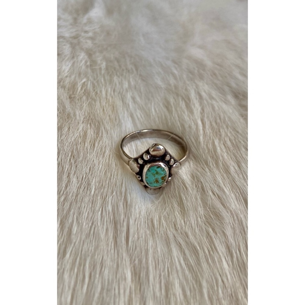 Sterling Silver Ring with Turquoise Stone